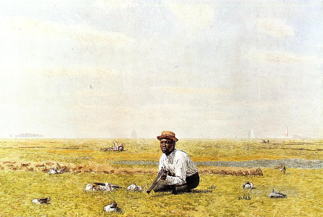 Whistling for Plover Realism Thomas Eakins Oil Paintings